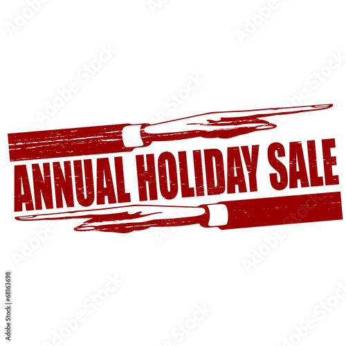 Annual holiday sale