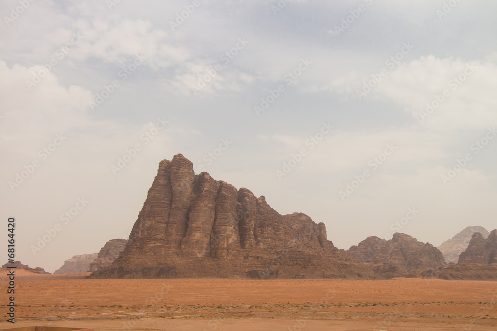 Impressive hill in Wadi Rum, Jordan