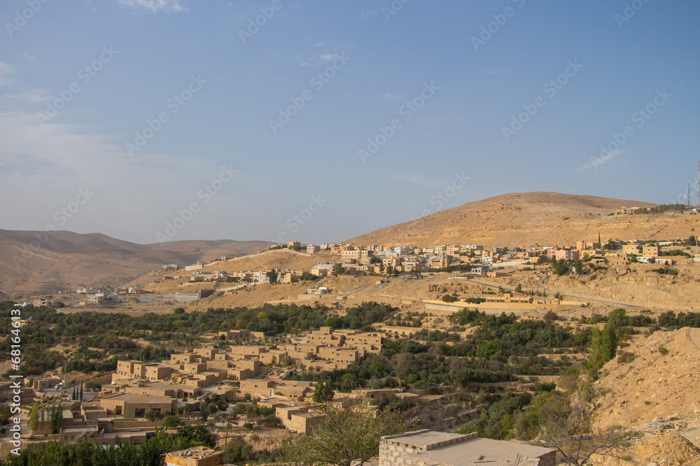 Scenic view of Petra in Jordan