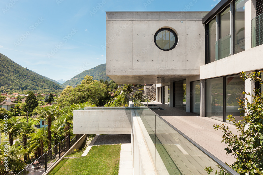Obraz premium beautiful modern house in cement