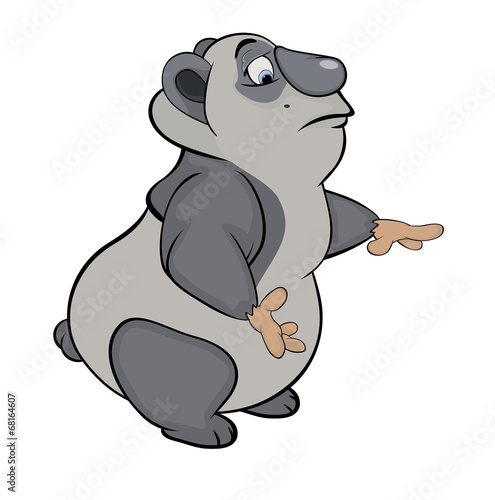 Fototapeta Naklejka Na Ścianę i Meble -  Bear. Panda. Cartoon