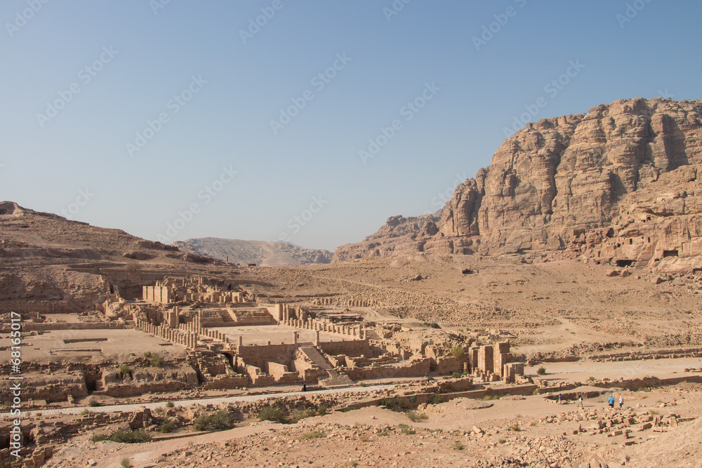 Roman temple in Petra, Jordan