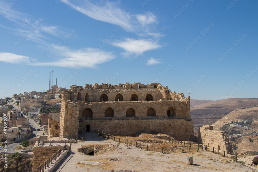 Kreuzfahrerburg Kerak in Jordanien