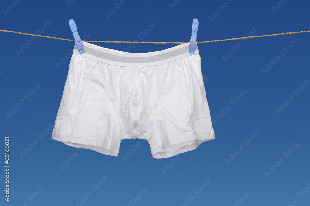white underwear on a string white underwear on a string