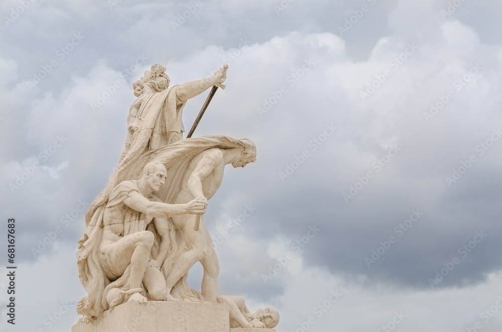 Fototapeta premium statue of National Monument to Victor Emmanuel II, Rome, Italy