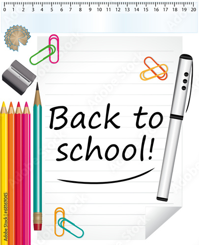 Back to school ! Background.