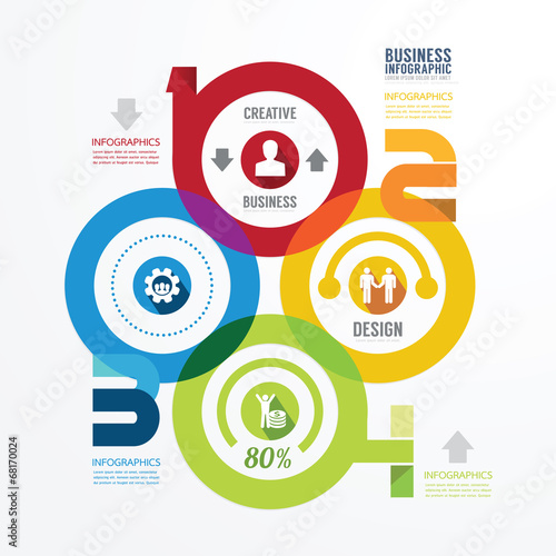 Modern Design infographic circle template.can be used for infogr photo