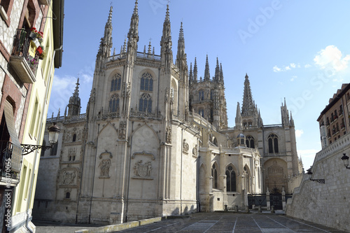 Burgos cathedral from backside. Burgos, Spain