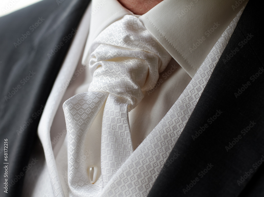 Lavallière de marié cravatte Stock Photo | Adobe Stock