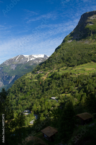 mountains in summer.