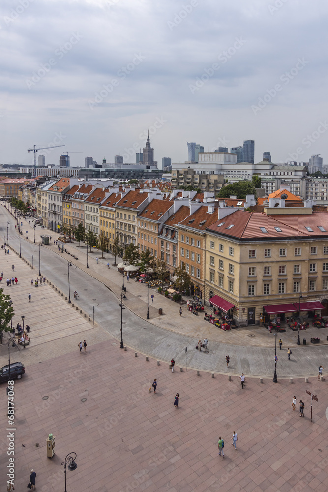 Fototapeta premium Warszawa, Krakowskie Przedmieście