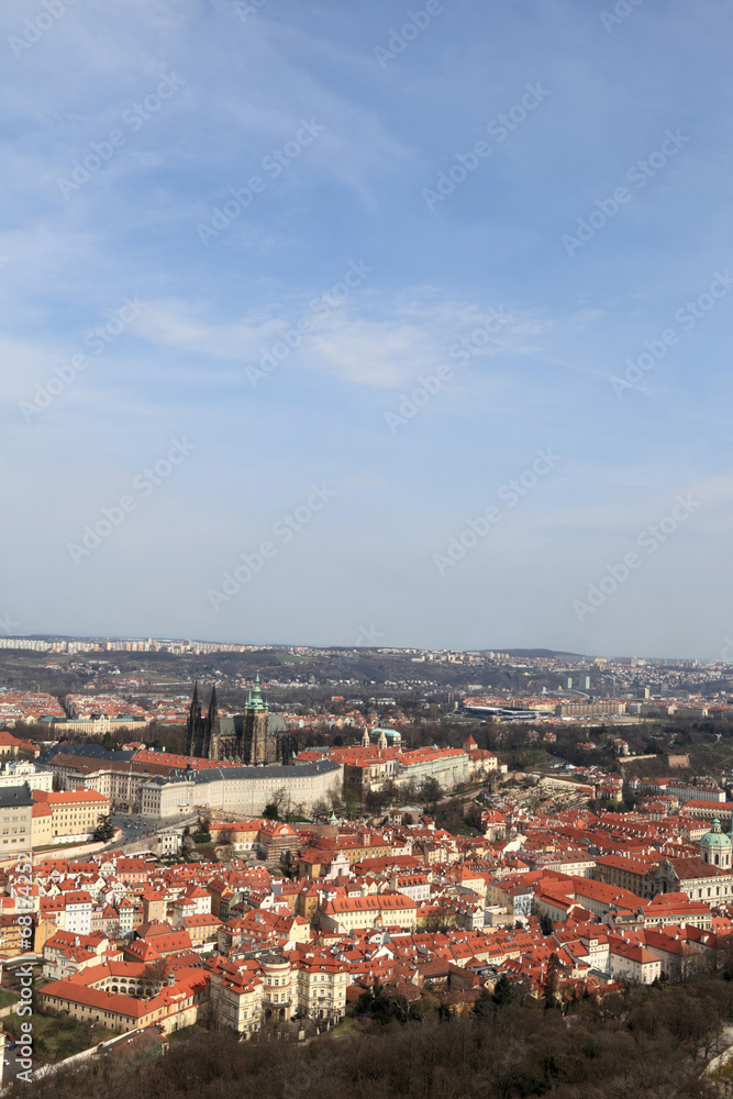 Prague landscape from Petrin hill