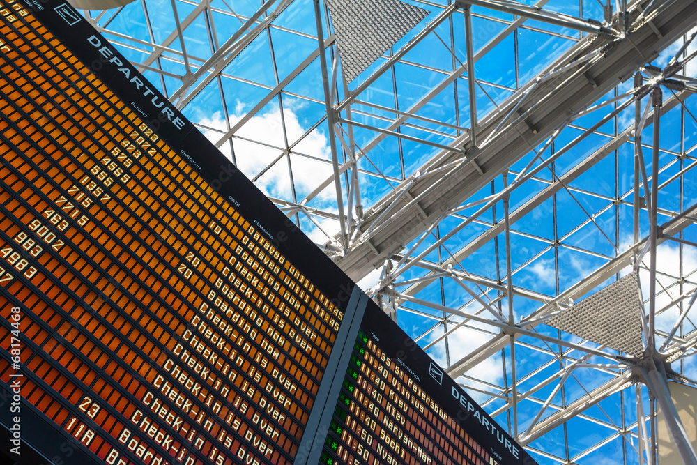 Fototapeta premium Airport flight information