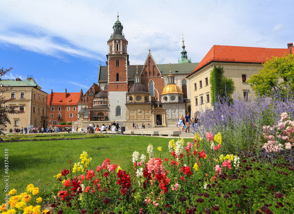 Naklejka premium Cracow - Wawel Castle - cathedral