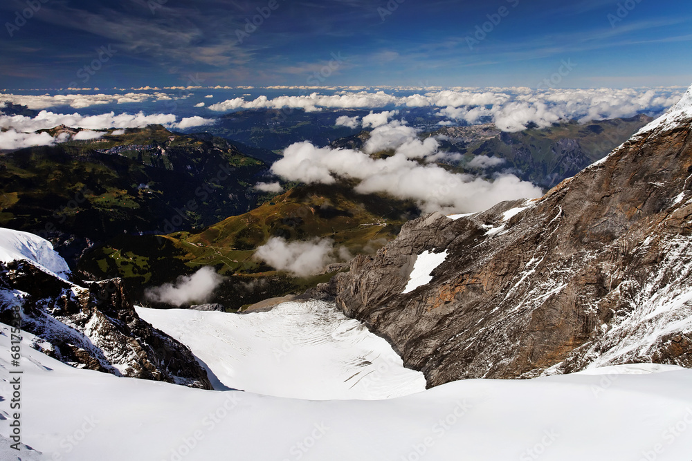 Mountain landscape, Berner Oberland, Switzerland - UNESCO Heritage