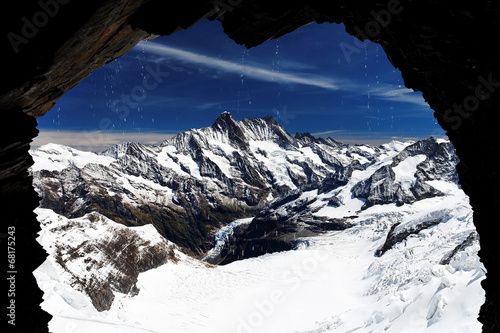 Mountain landscape, Berner Oberland, Switzerland - UNESCO Heritage photo