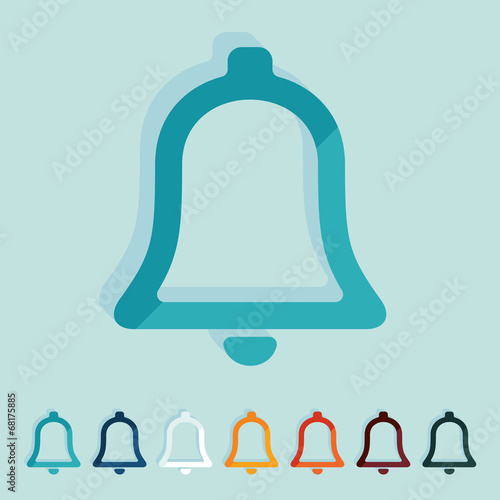 Flat design: bell