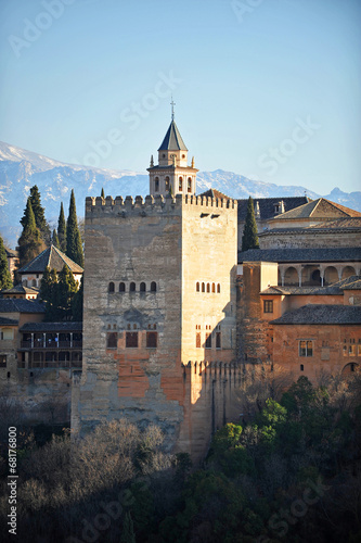 Alhambra palace, Granada, Comares tower, Spain