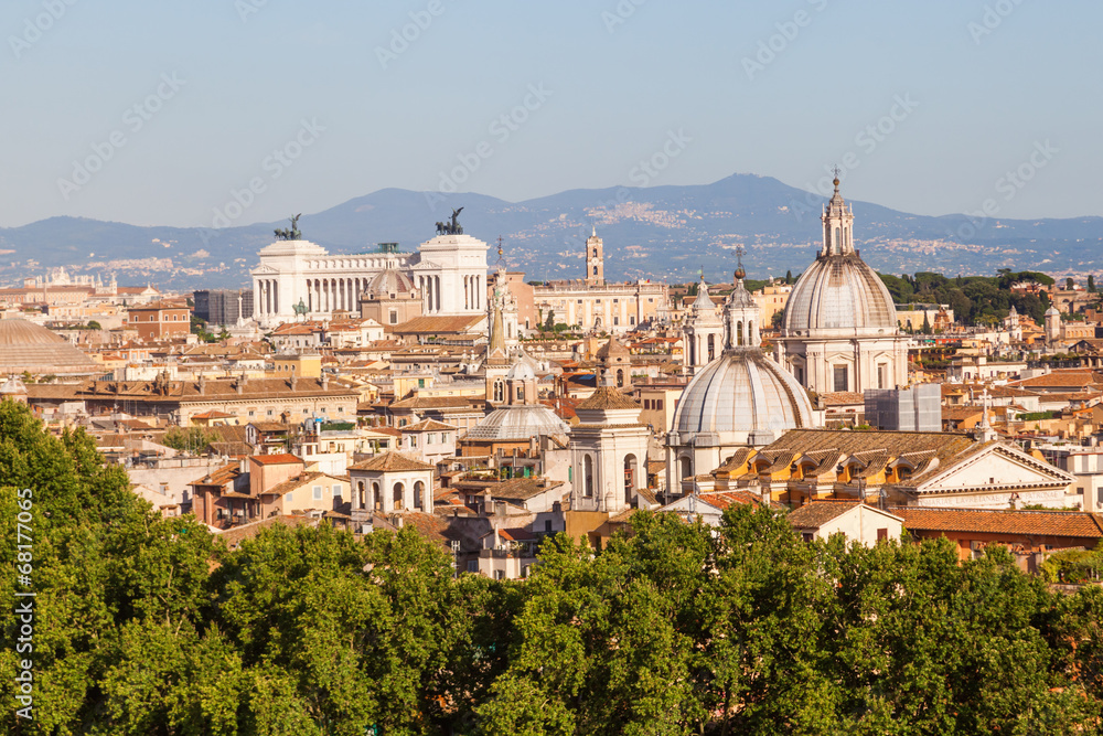 Blick über die Altstadt von Rom
