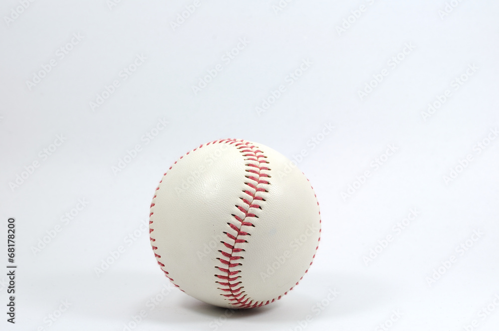 Single baseball on white background. Single baseball on white background.