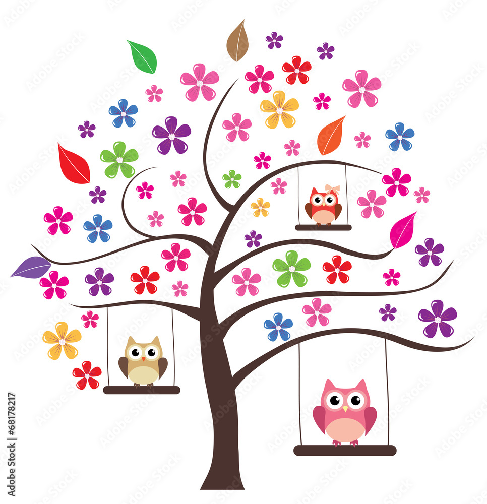 Obraz premium Owl In The Tree