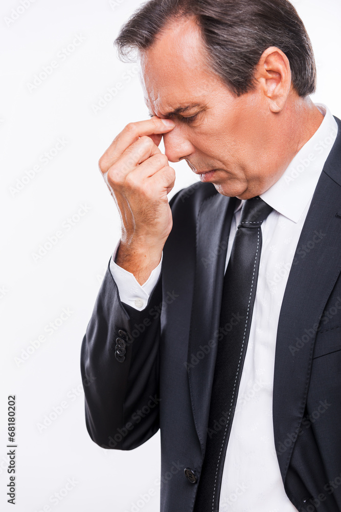 Stressed and overworked. Stressed and overworked.