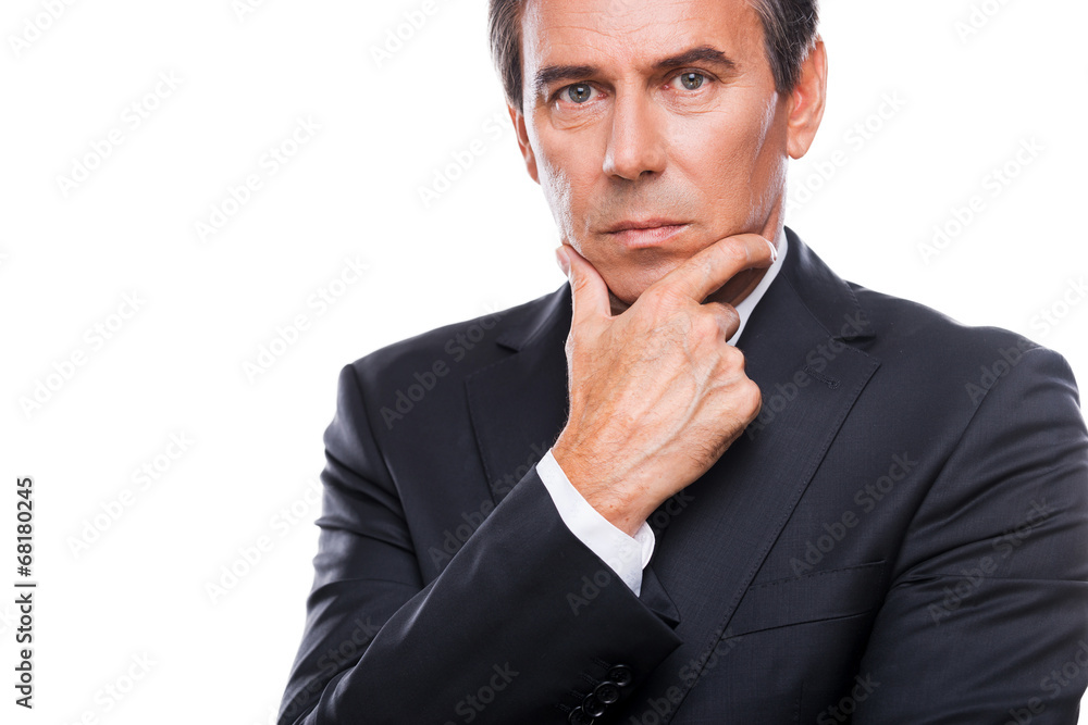 Thoughtful businessman. Thoughtful businessman.