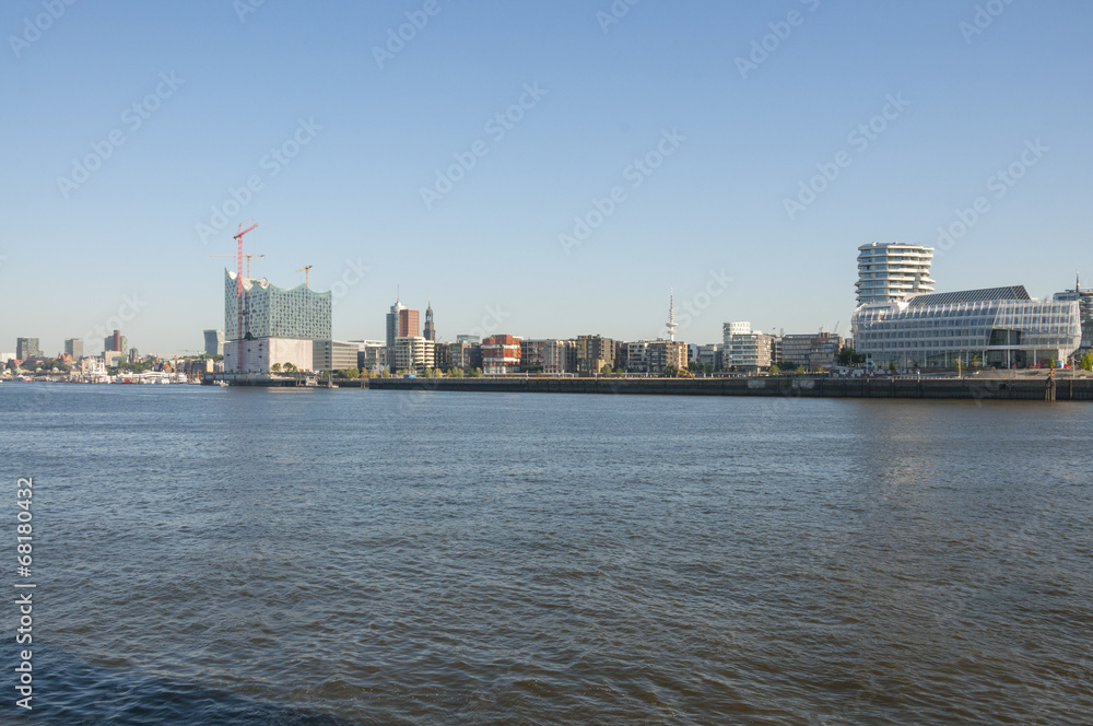 Hamburg HafenCity with the Elbe Philharmonic Hall