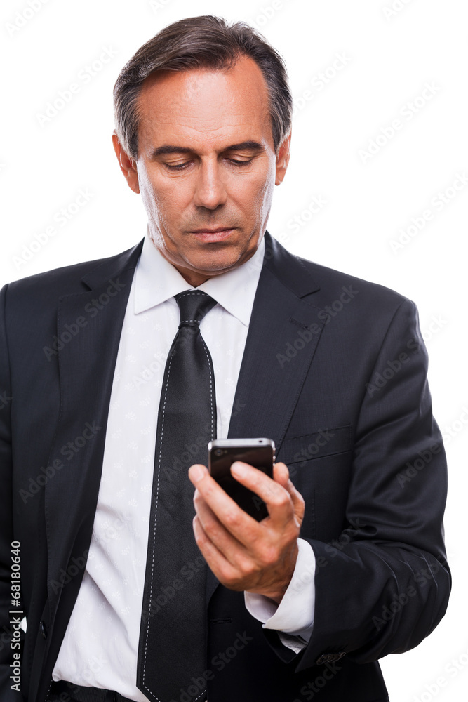Checking business messages. Checking business messages.