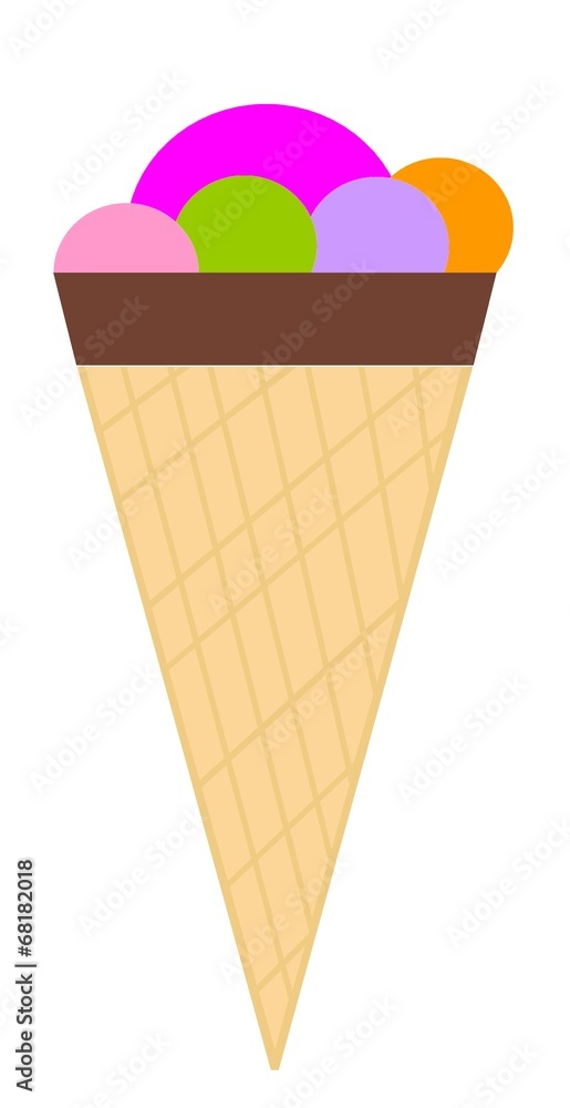 Glace en cornet Glace en cornet