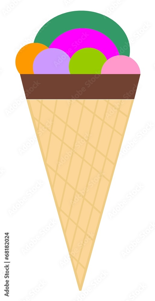 Glace en cornet Glace en cornet