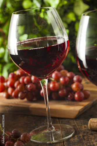 Refreshing Red Wine In a Glass