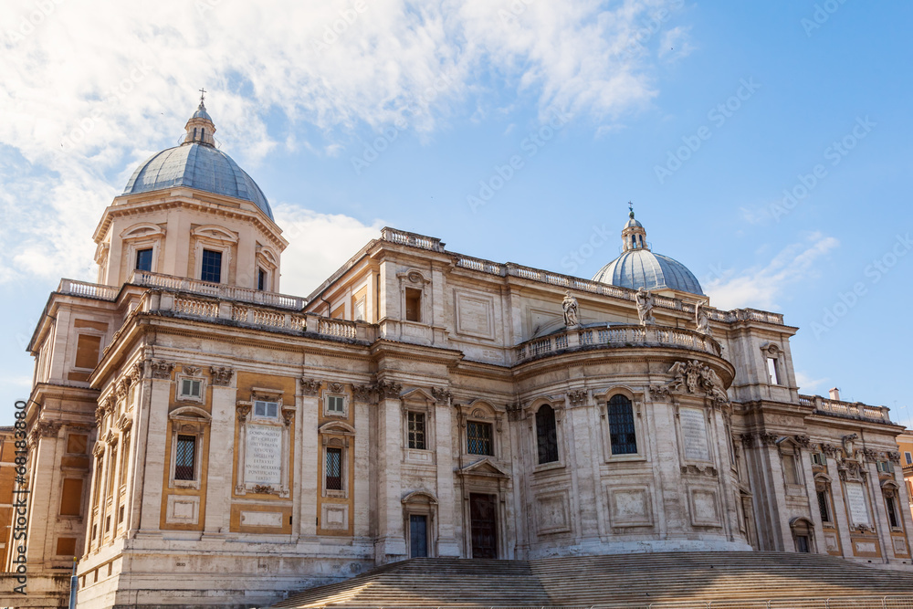 Rückseite der Basilika Santa Maria Maggiore in Rom