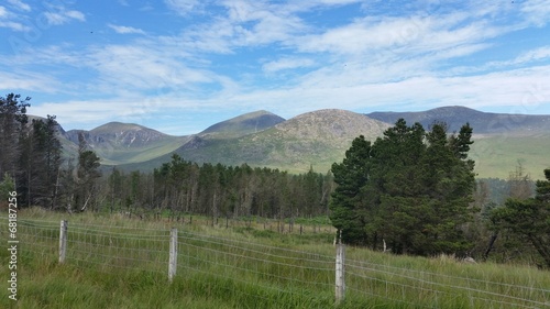 The mourne mountains in ireland