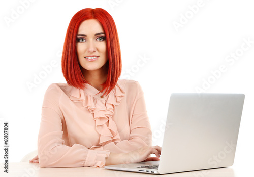 Young beautiful business wo...