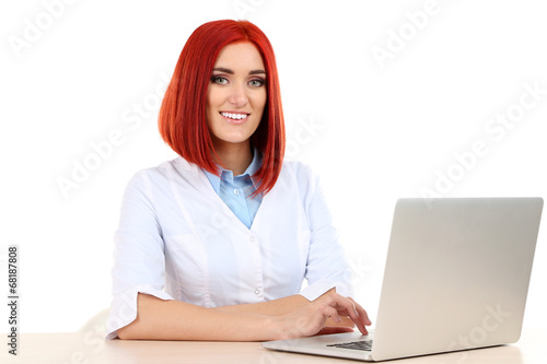 Young beautiful business wo...