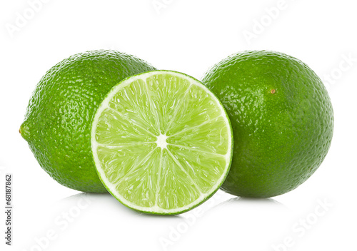 lime isolated on white background