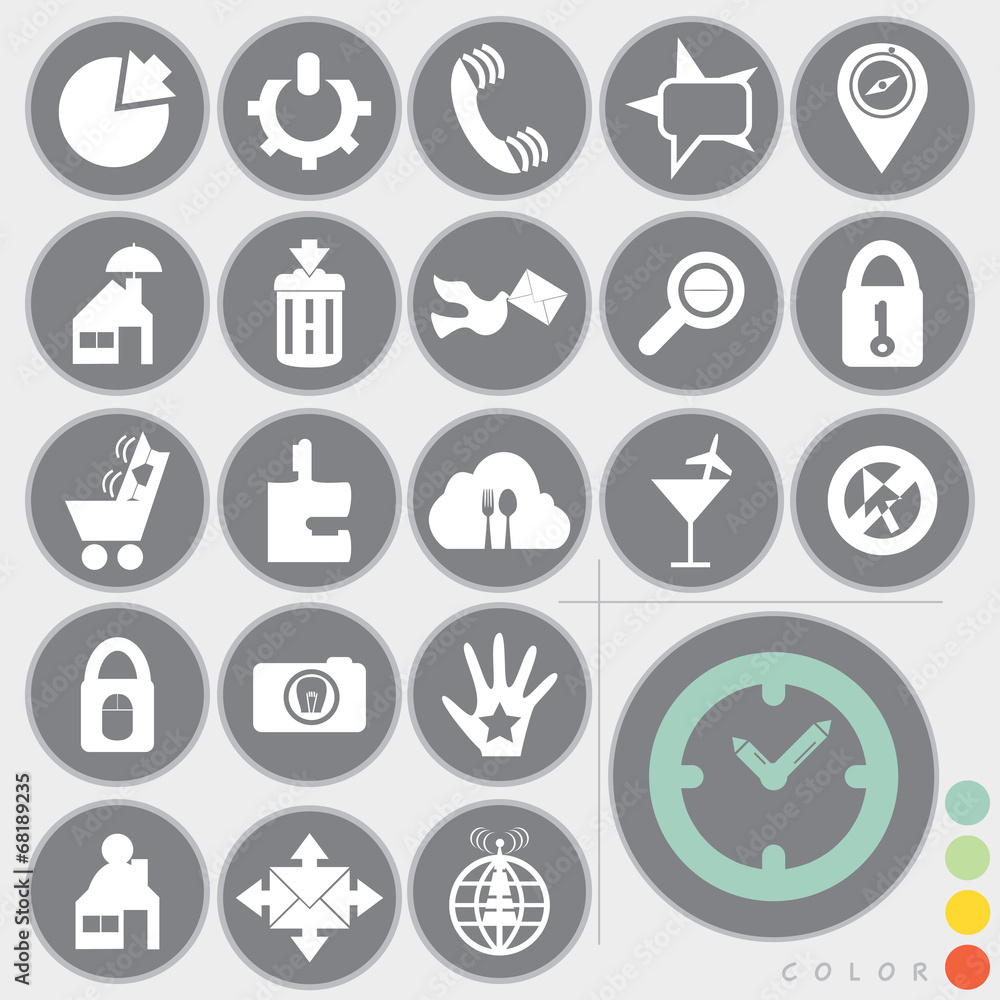 Set of web icons design Set of web icons design