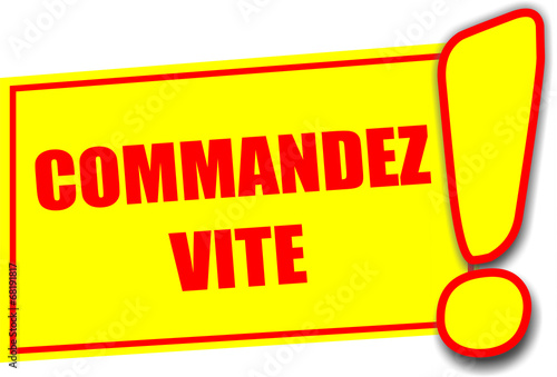 étiquette commandez vite