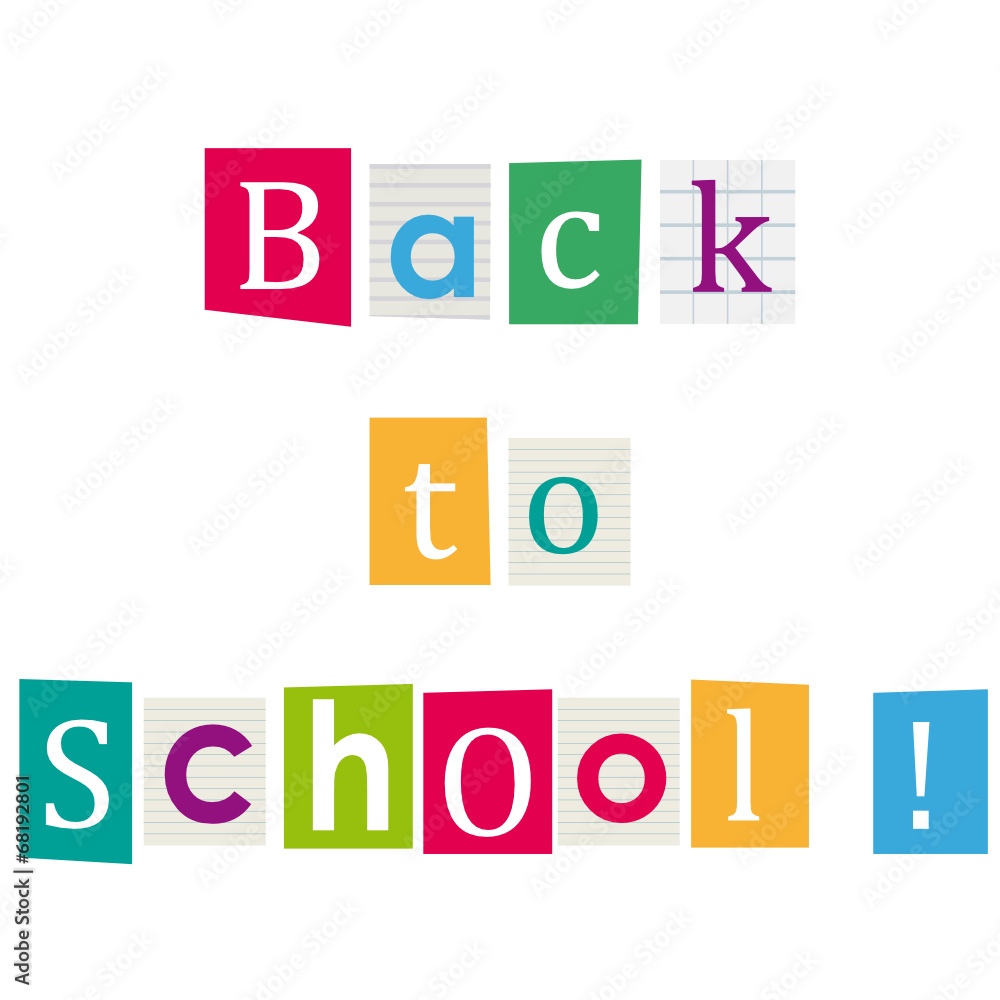 Back to school ! Books letters. Back to school ! Books letters.