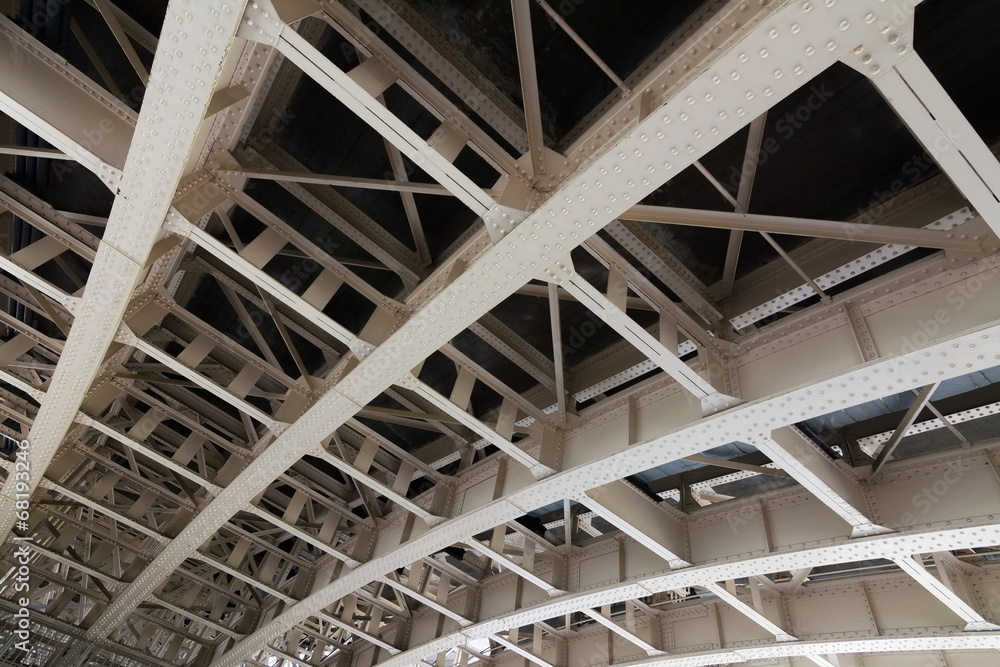 Metallic architecture of ceiling Metallic architecture of ceiling