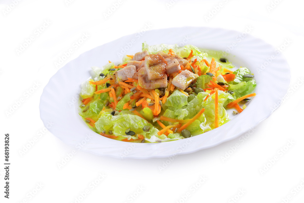 salad with lettuce