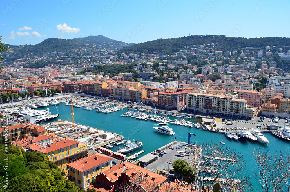 nice city port in france photo