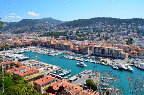 nice city port in france photo