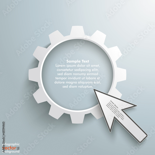 Big White Gear  Cursor