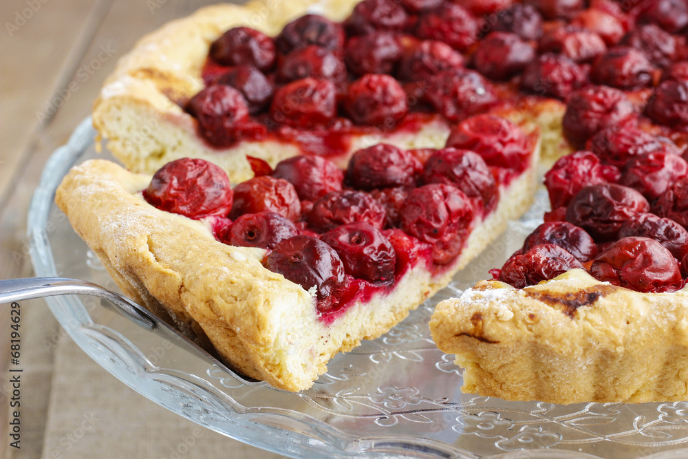 Piece of cherry pie Piece of cherry pie