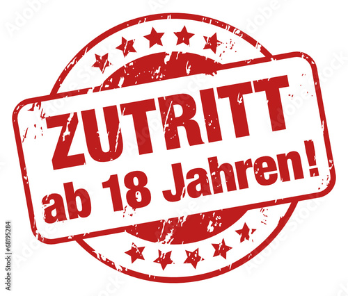 Zutritt ab 18 Jahren!