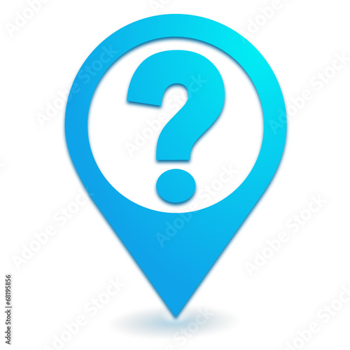 aide sur symbole localisation bleu