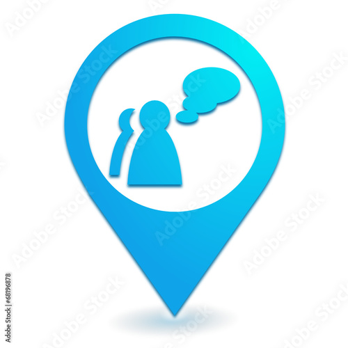 témoignages sur symbole localisation bleu