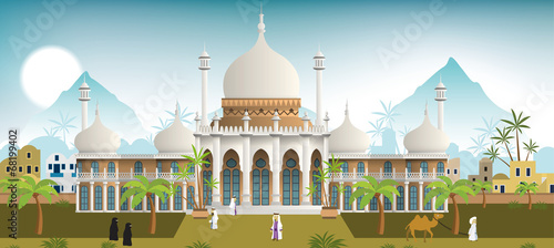 Palace in the arabian city